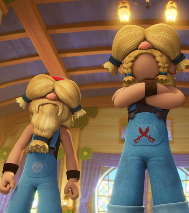 Die drei Fischkopp-Brüder stehen wie festgewurzelt unter Deck. Vor lauter Haare sieht man ihre Augen nicht.