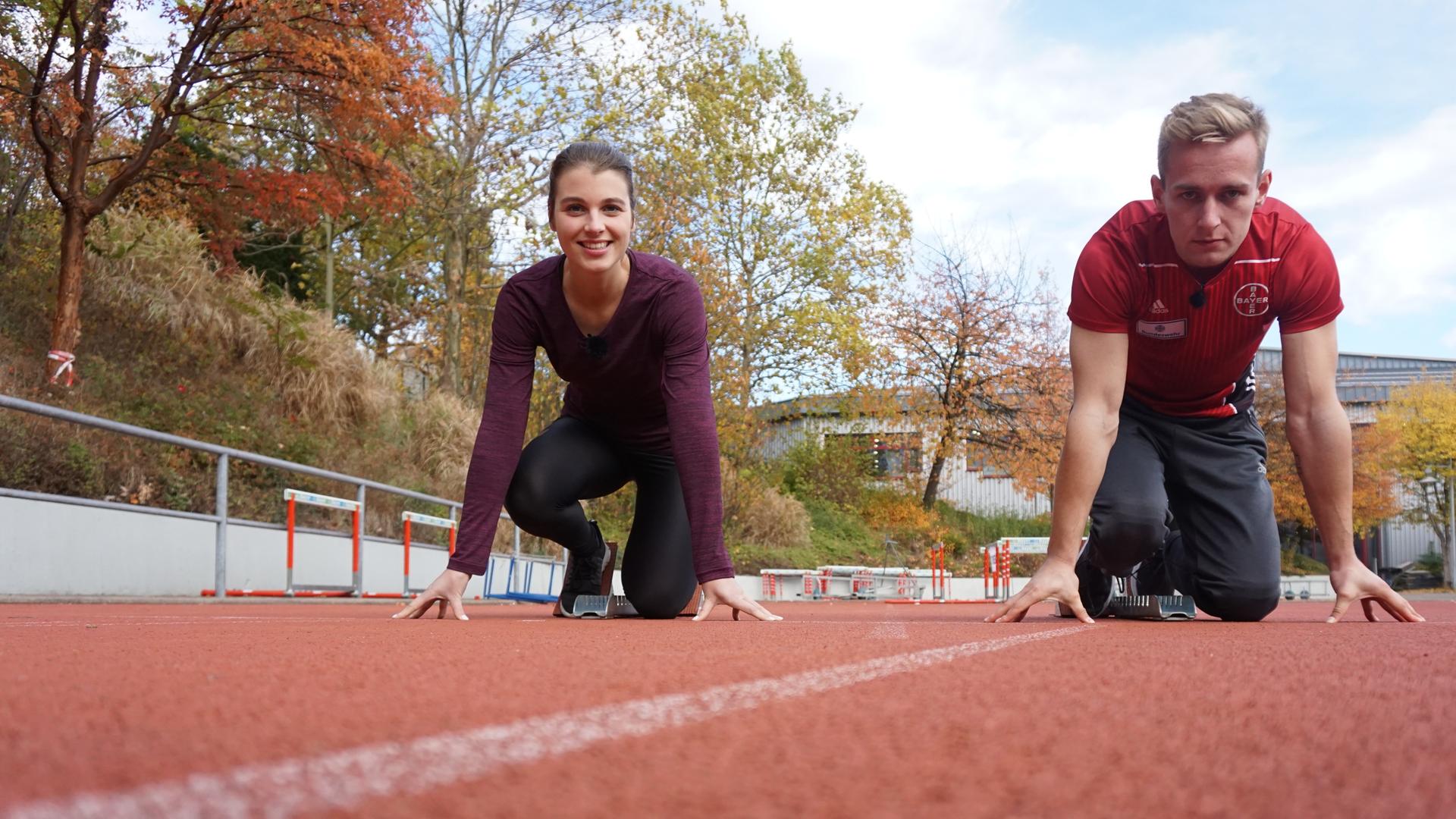 Sportmacher - Turnerin Sarah Voss und Moderator Stefan