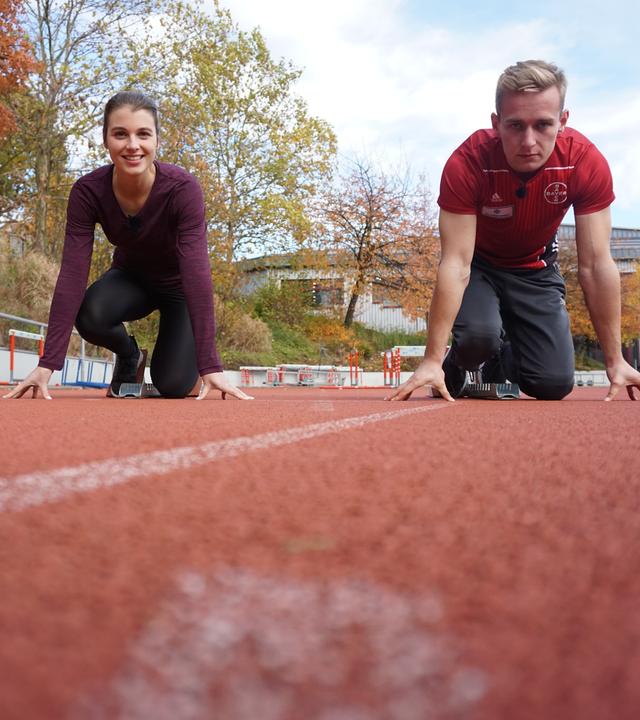 Sportmacher - Turnerin Sarah Voss und Moderator Stefan