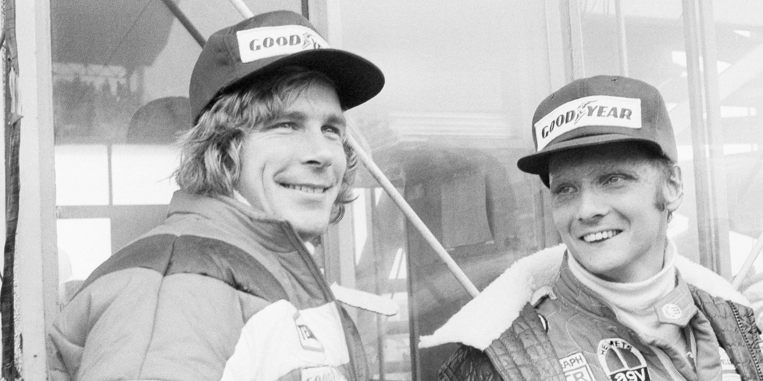 James Hunt und Niki Lauda