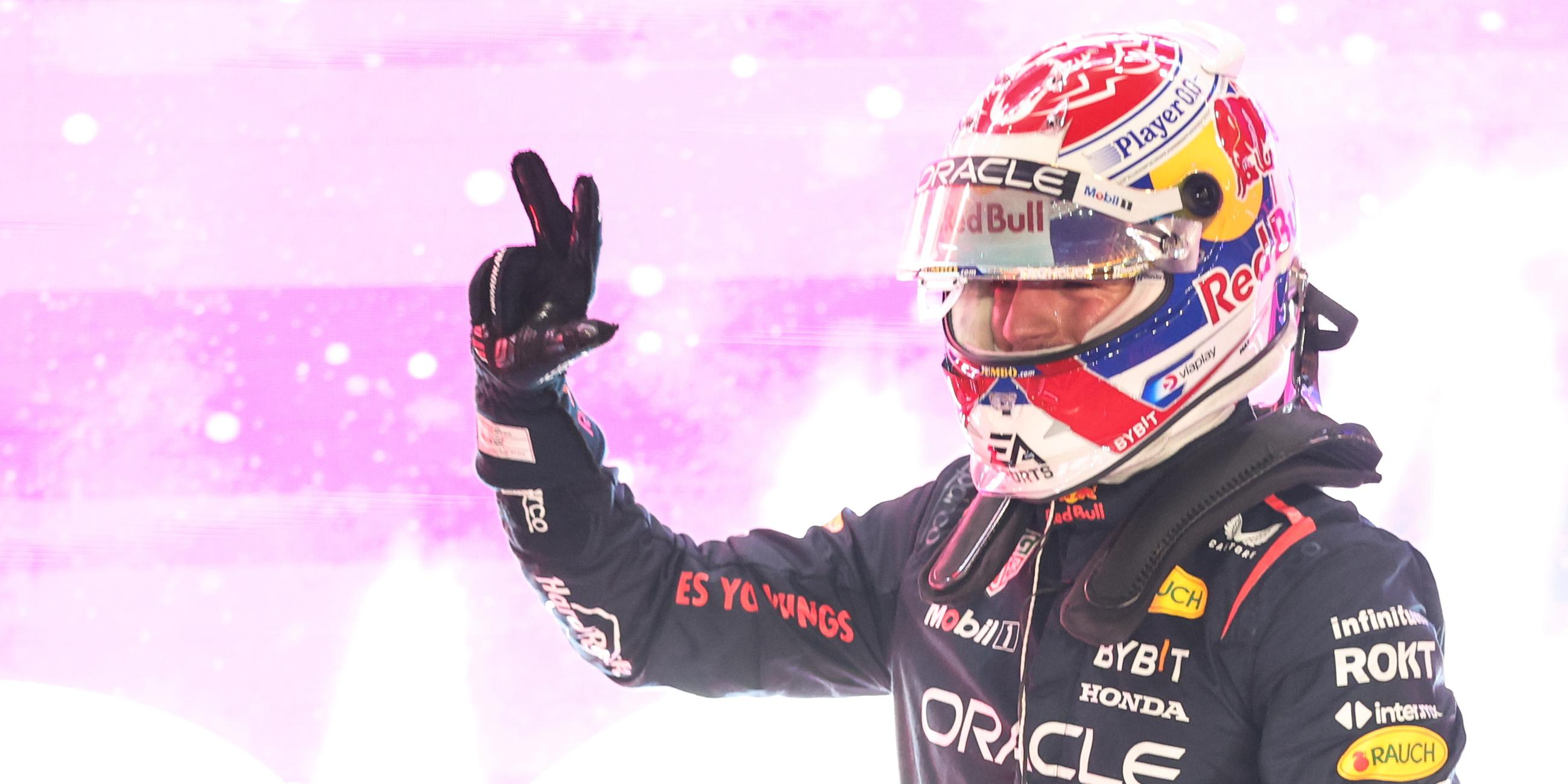 Max Verstappen gewinnt die Formel 1 Weltmeisterschaft am 07.10.2023 in Katar.