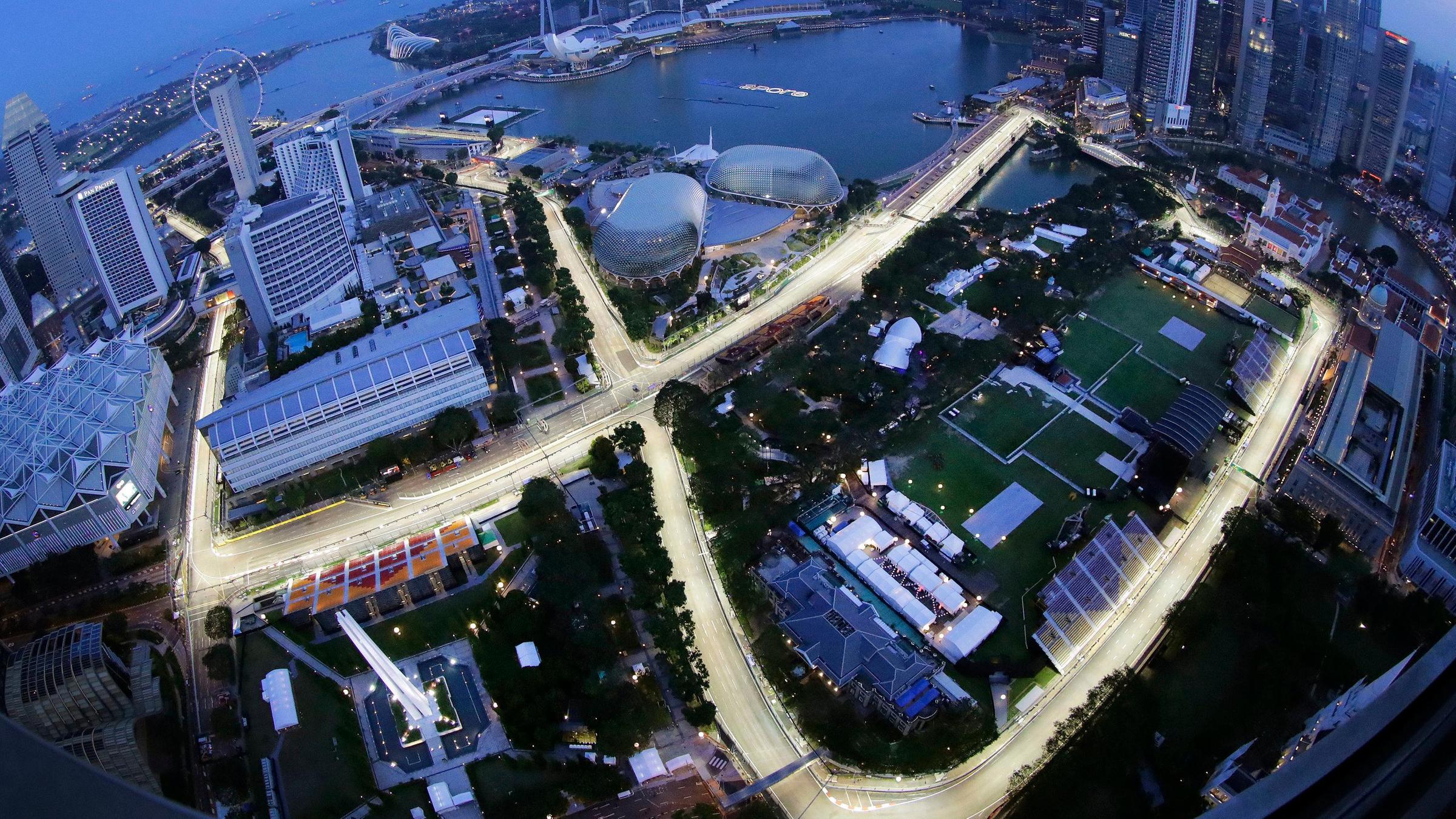 Formel 1 Strecke in Singapur