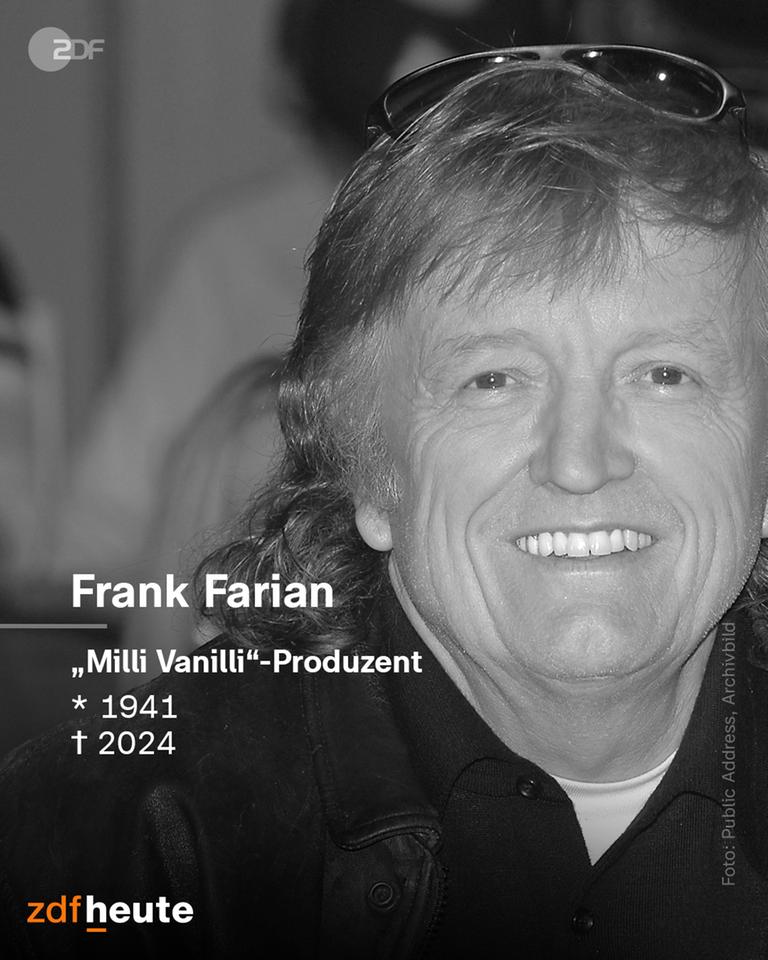 Frank Farian mit Geburts- und Sterbedatum