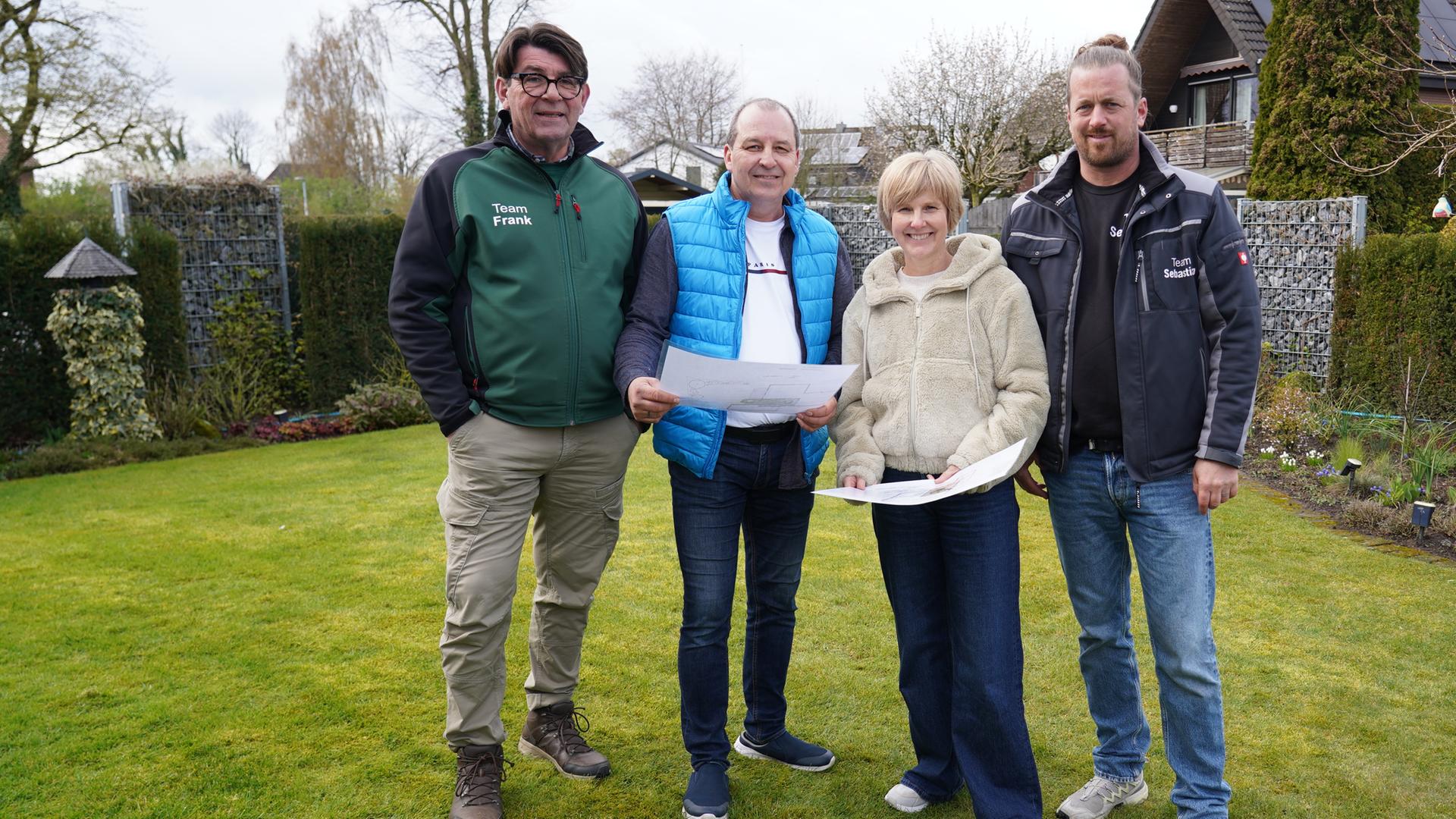 Frank Riese, Kai Tiebel, Marion Tiebel und Sebastian Burggraf