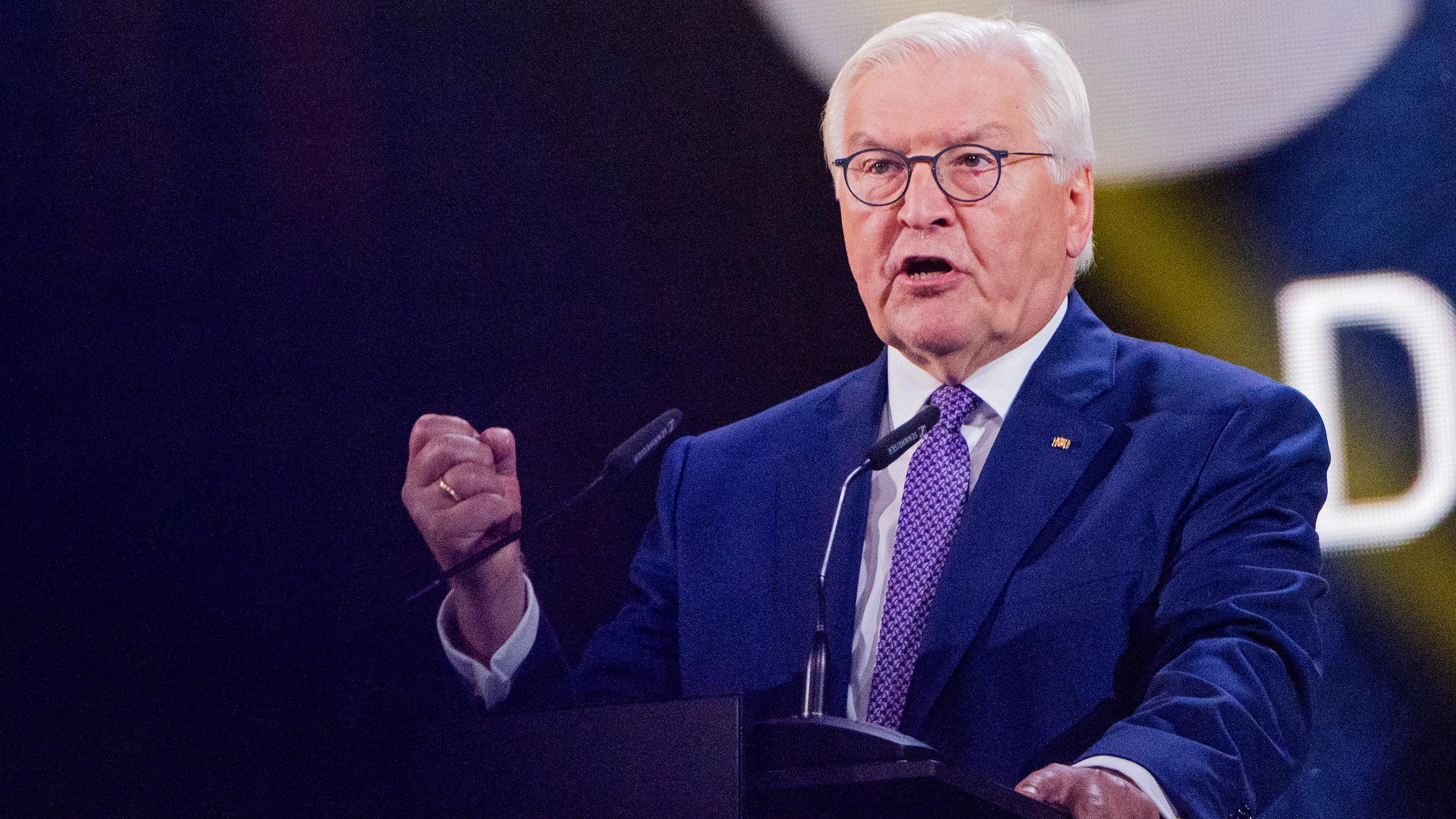 Frank-Walter Steinmeier, aufgenommen am 16.09.2023 in Düsseldorf