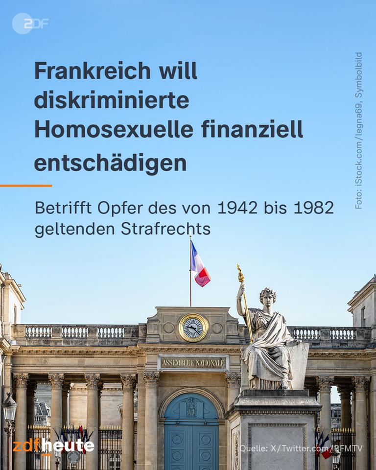 Frankreich will diskriminierte Homosexuelle finanziell entschädigen.