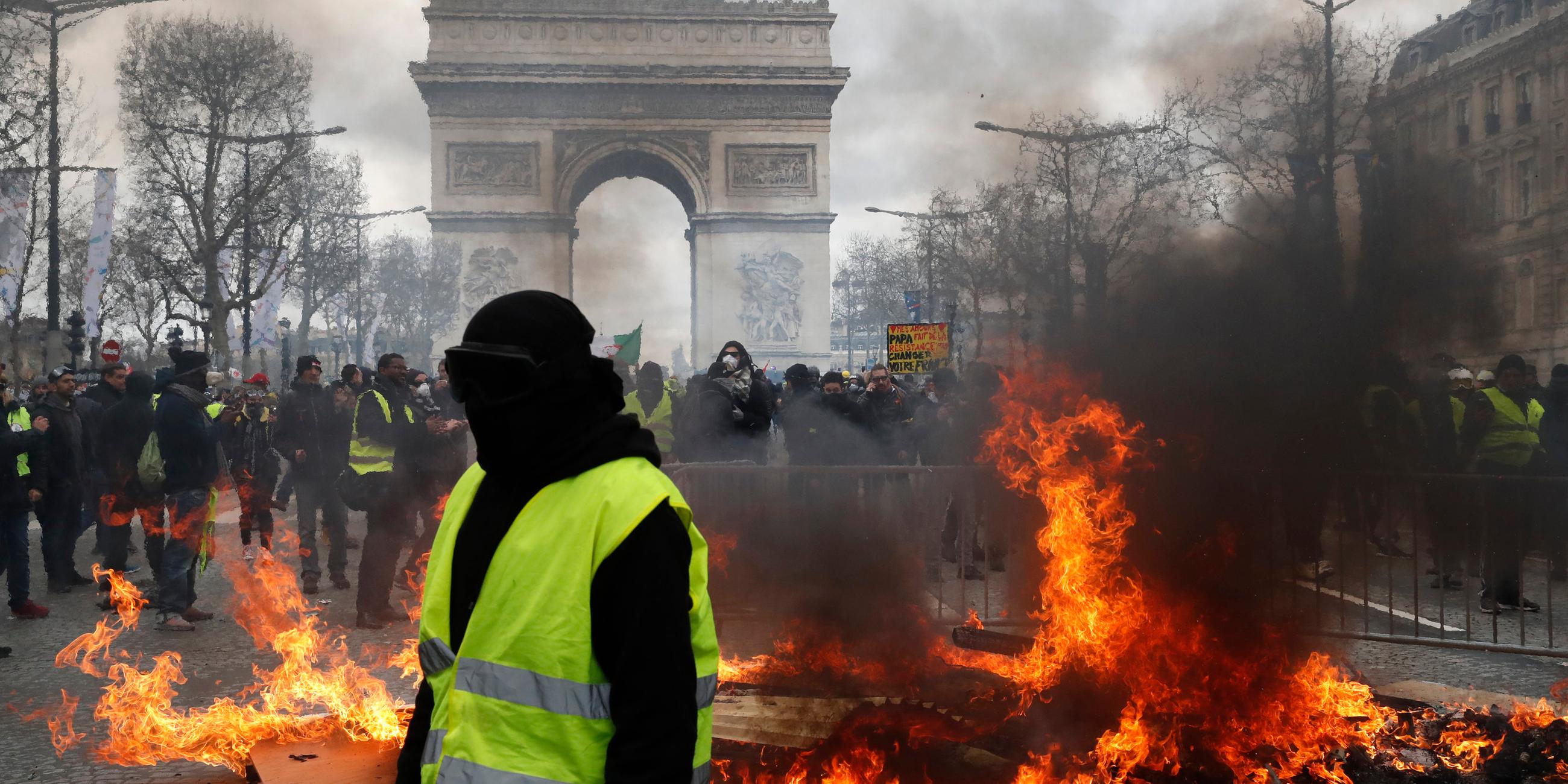 Frankreich - Proteste in Paris