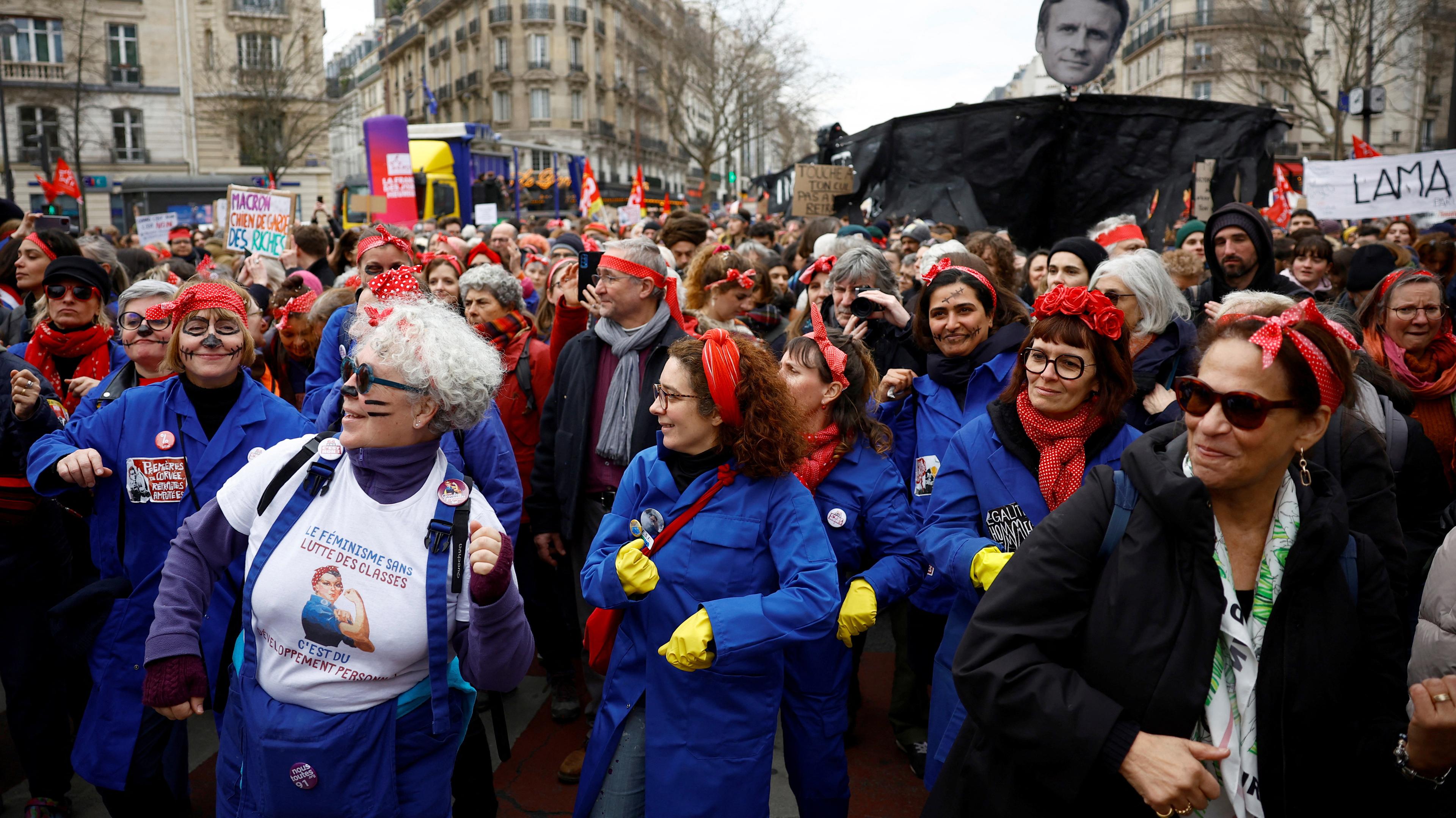 Frankreich, Proteste gegen die Rentenreform