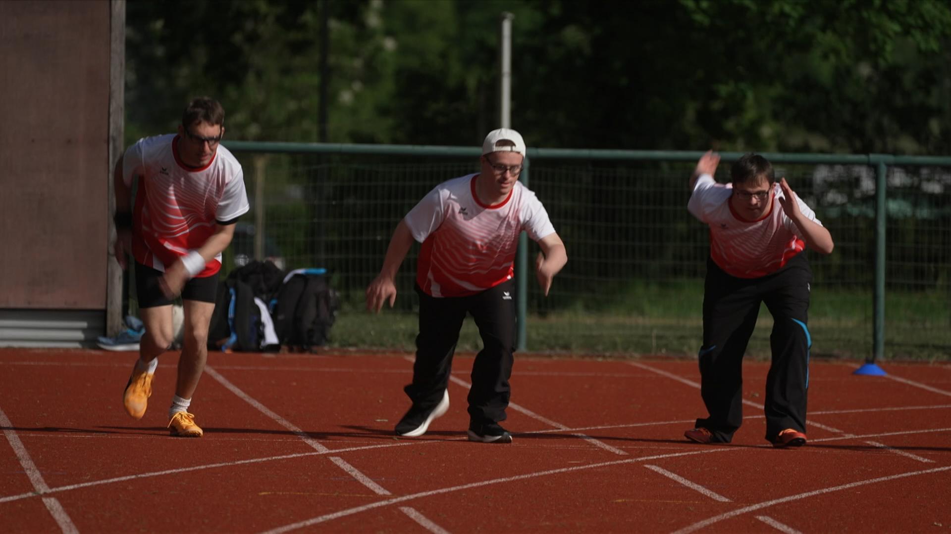 Franz Bechler vor den Special Olympics