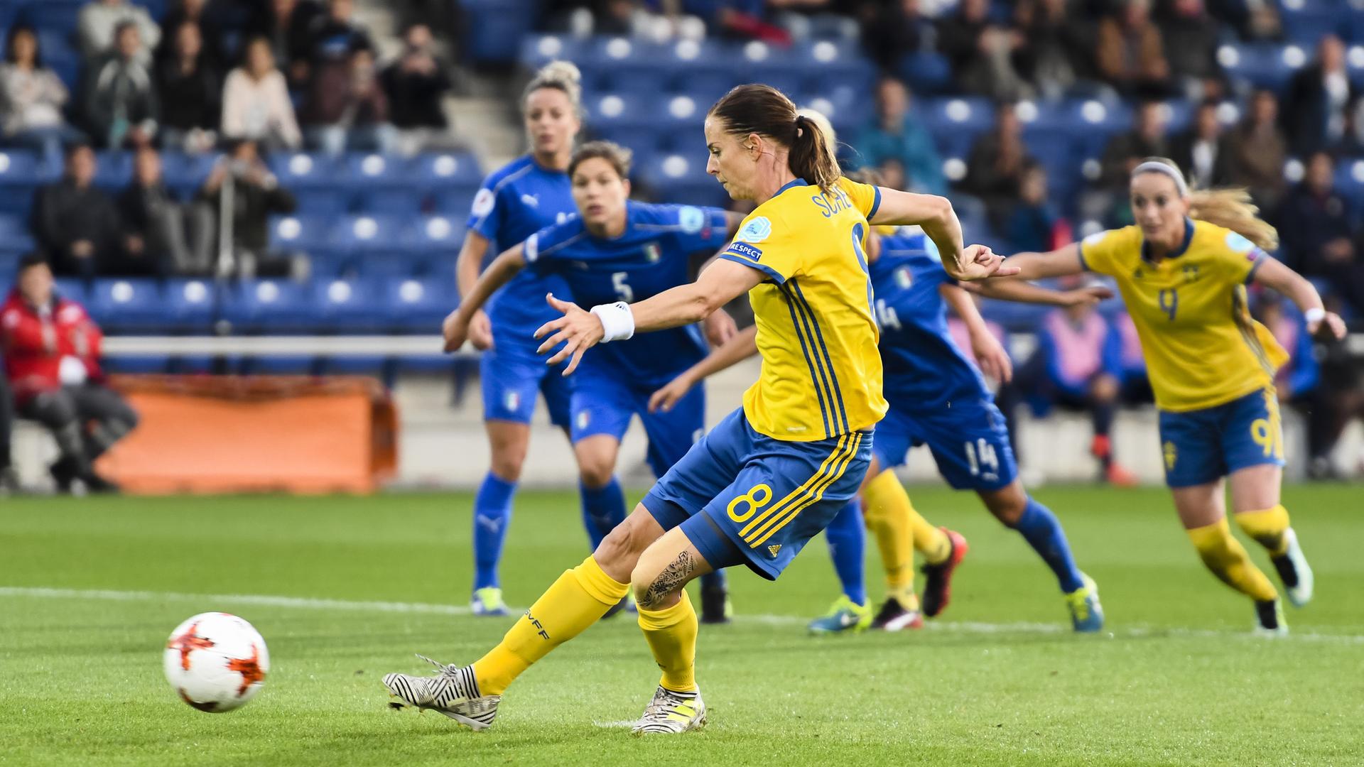 Spielszene Schweden - Italien