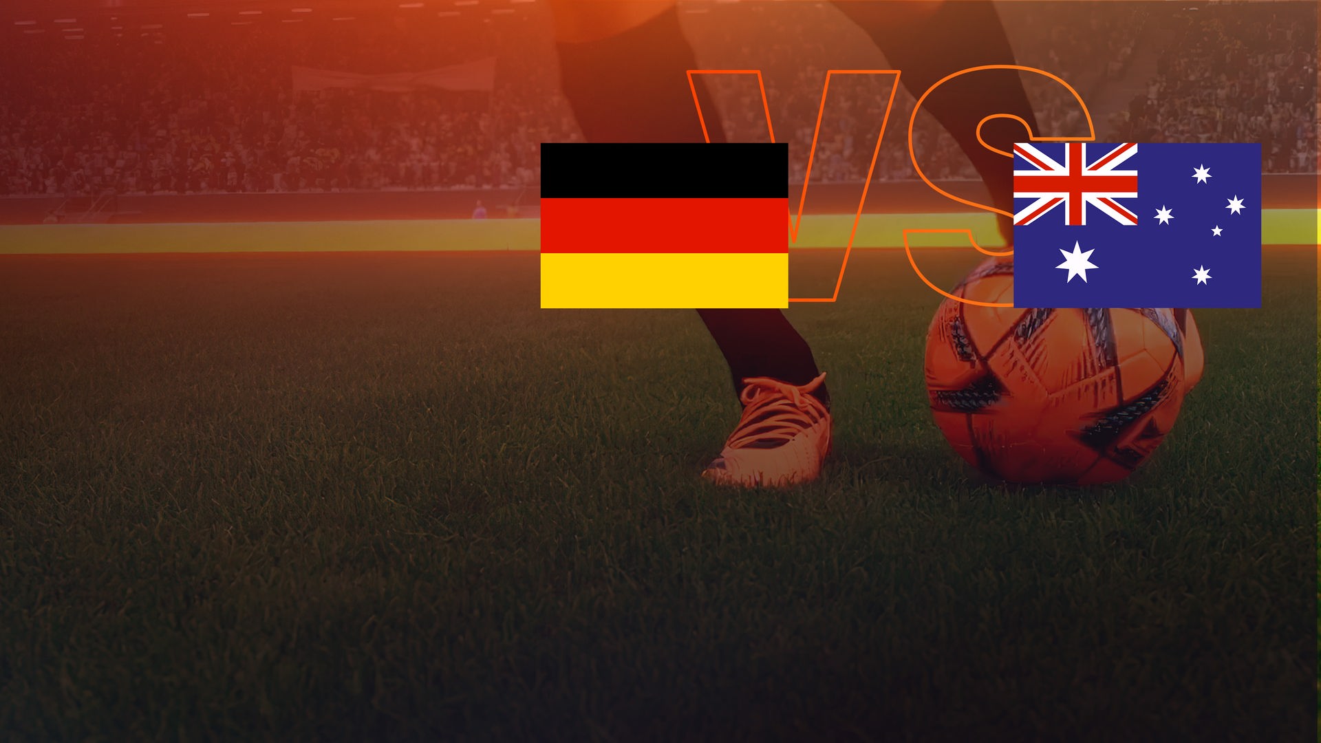 Flaggenpaarung Deuschland - Australien