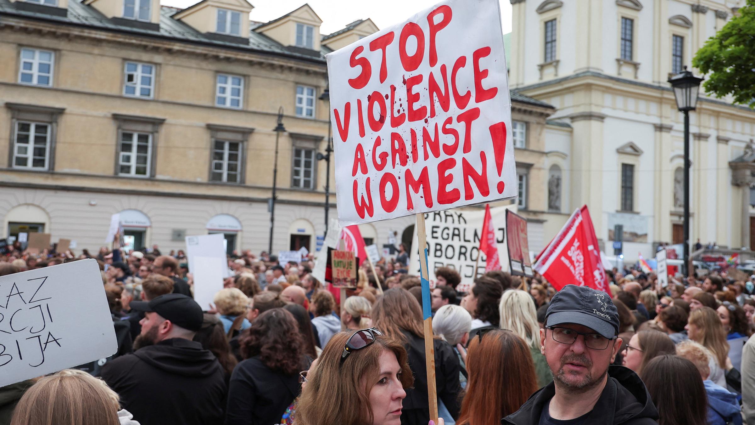 Frauenproteste in Warschau