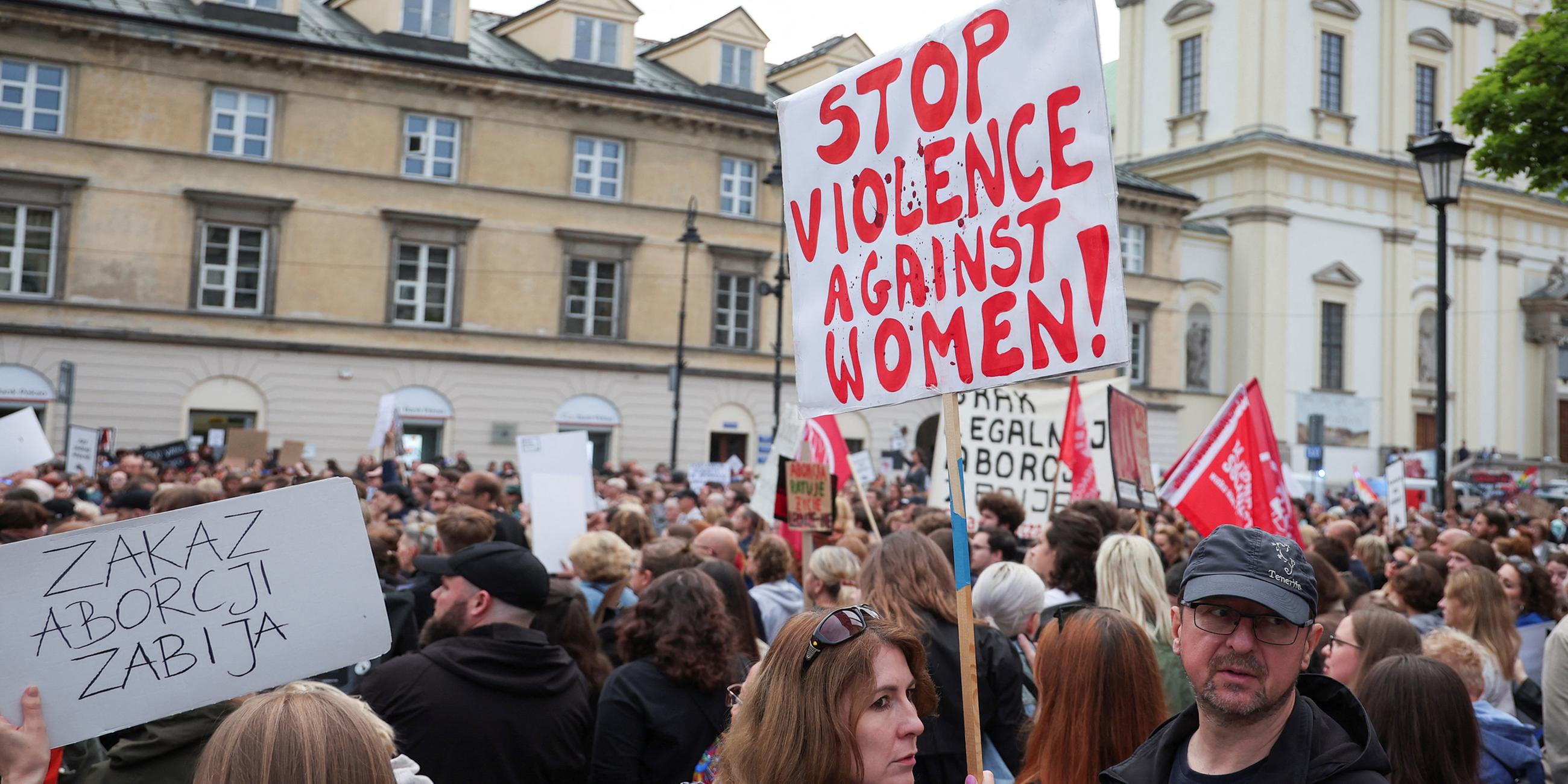 Frauenproteste in Warschau