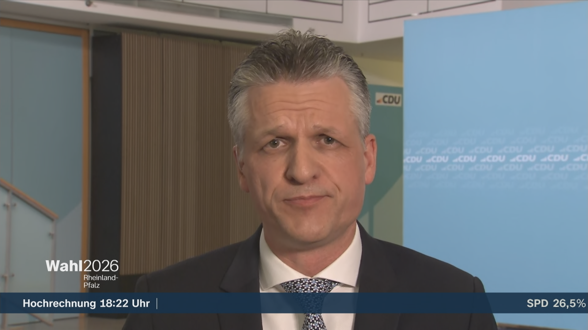 Thorsten Frei von der CDU mit einer Reaktion zur Landtagswahl in Rheinland-Pfalz.