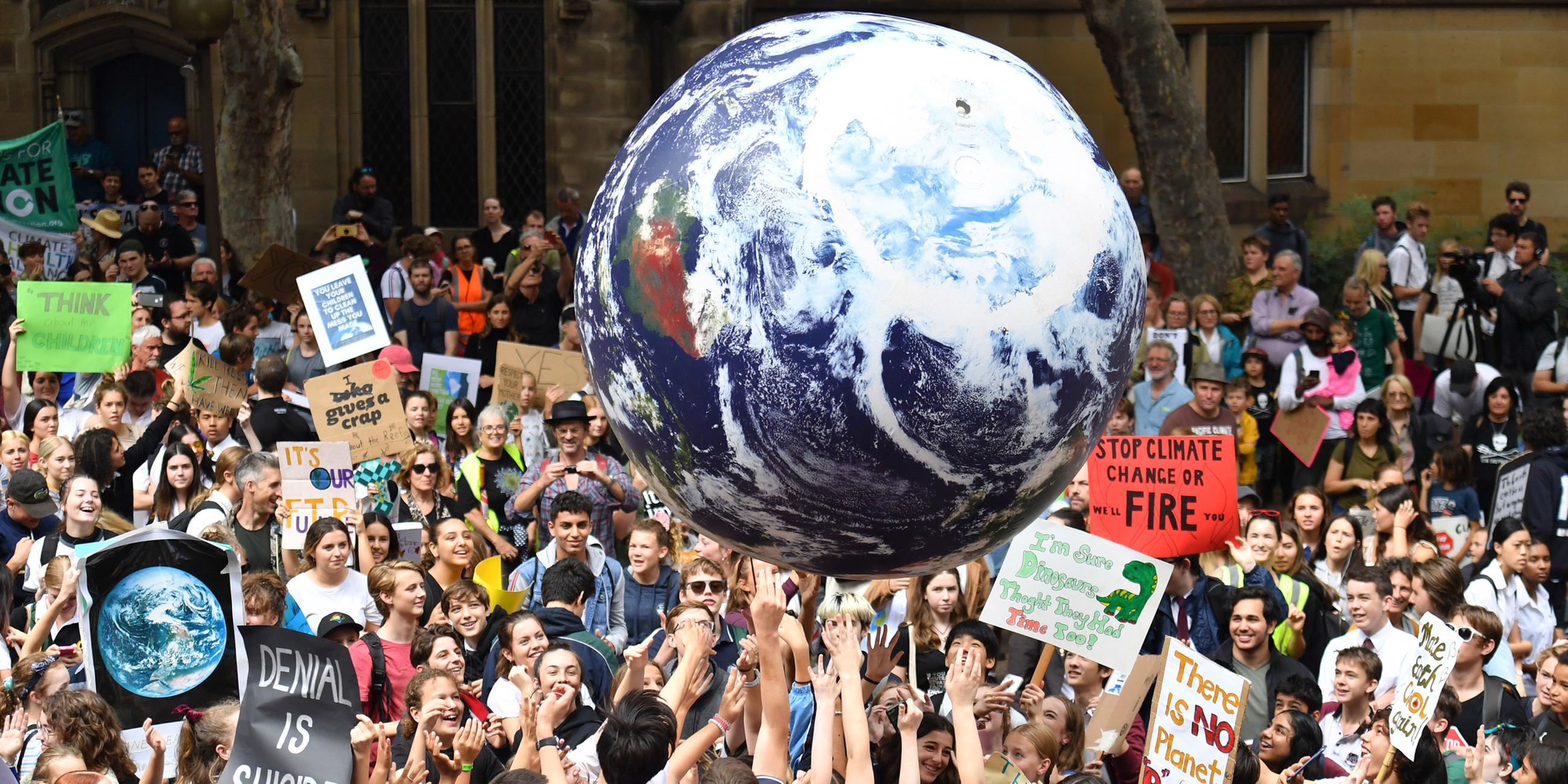 "Fridays for Future"-Demonstration in Sydney am 15.03.2019