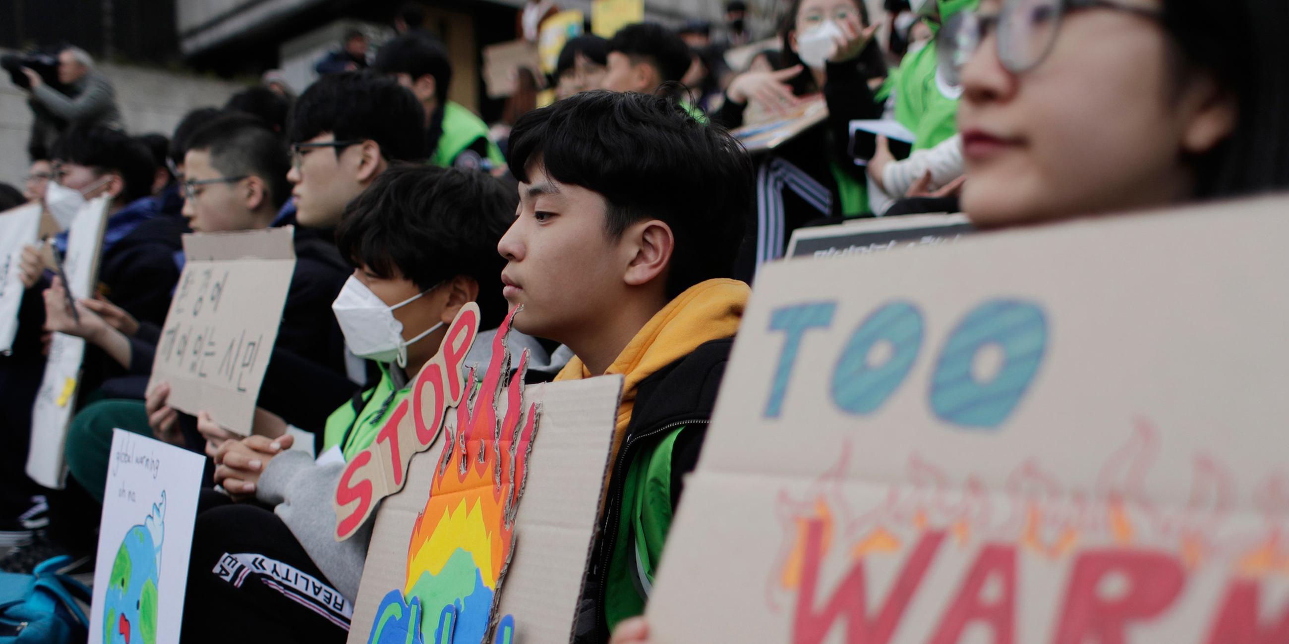 "Fridays for Future"-Demonstration in Seoul am 15.03.2019