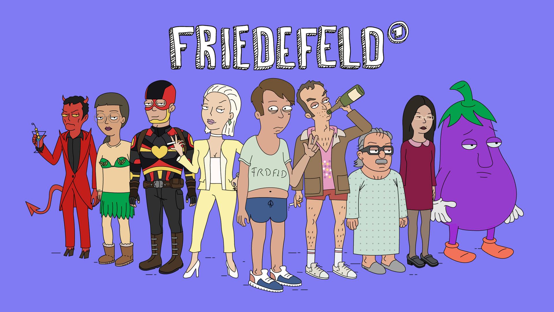 Friedefeld: "Die erste deutsche Animated Sitcom", ab 22.03.2024 in der ARD Mediathek.