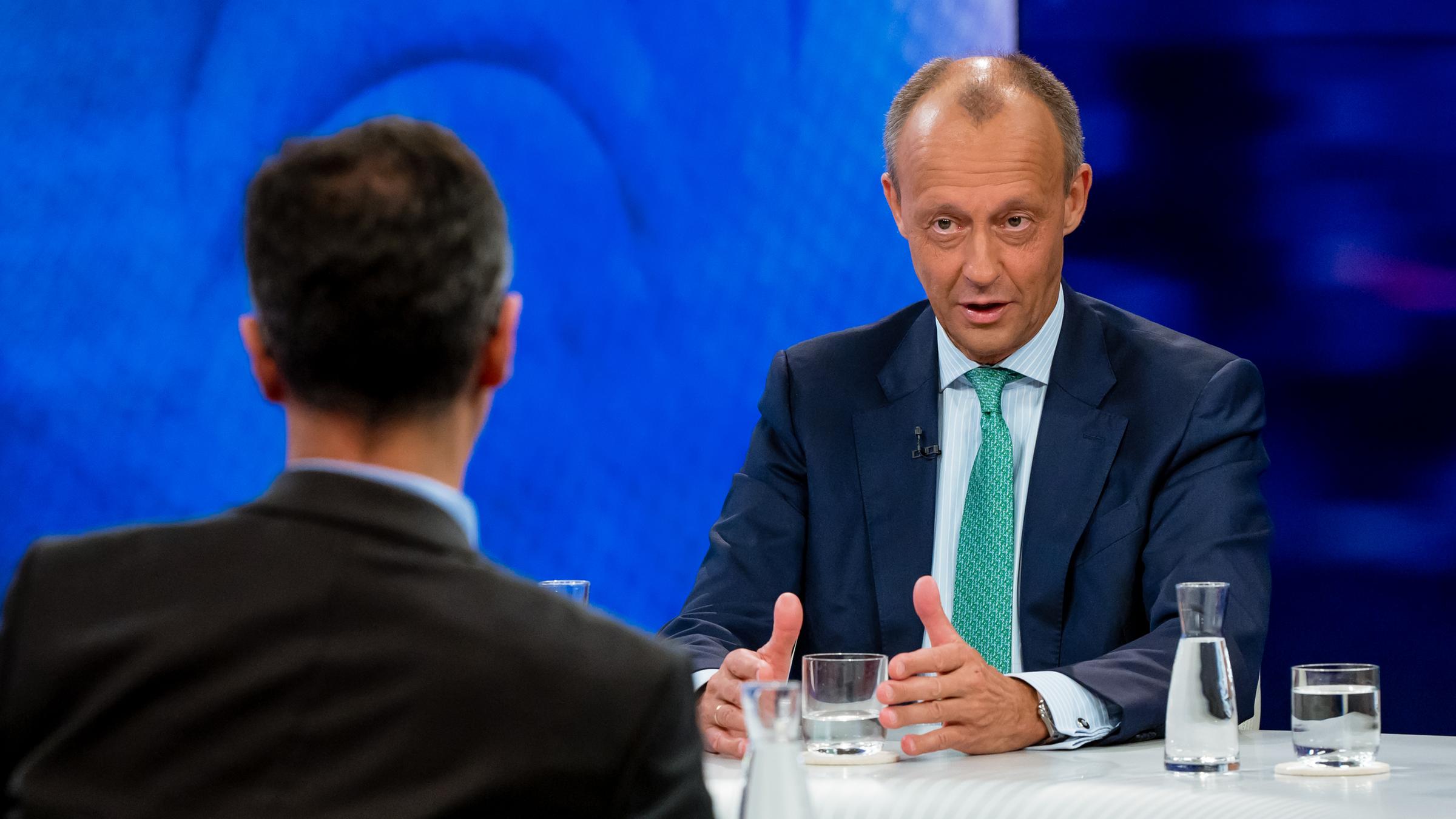 Friedrich Merz im Gespräch bei Maybrit Illner