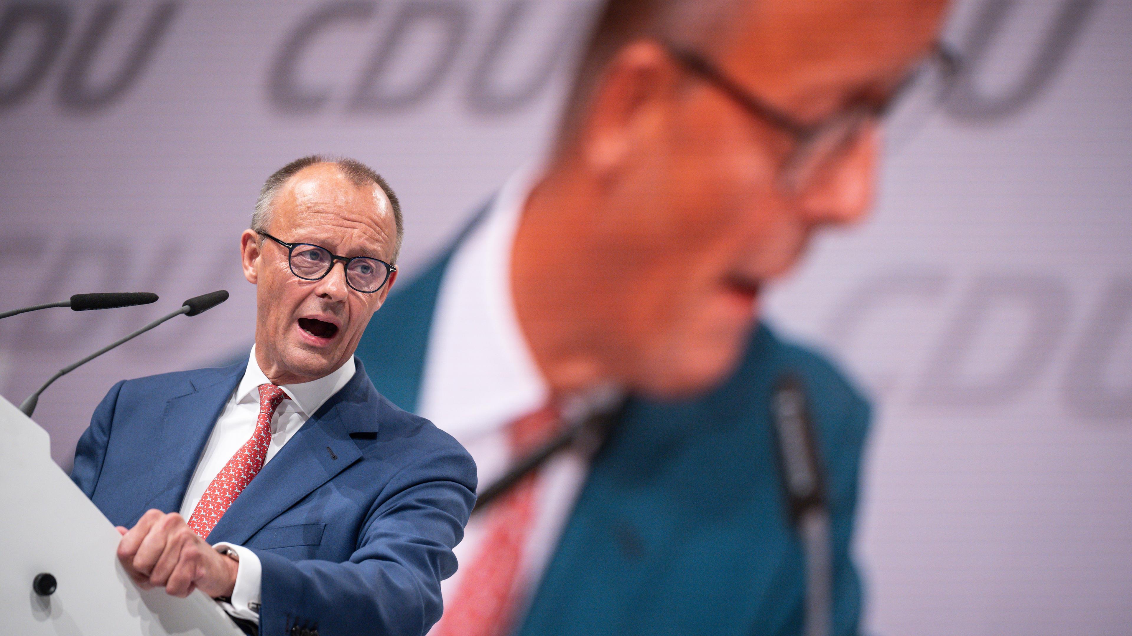 09.09.2022, Niedersachsen, Hannover: Friedrich Merz, CDU Bundesvorsitzender, spricht beim CDU Bundesparteitag. 
