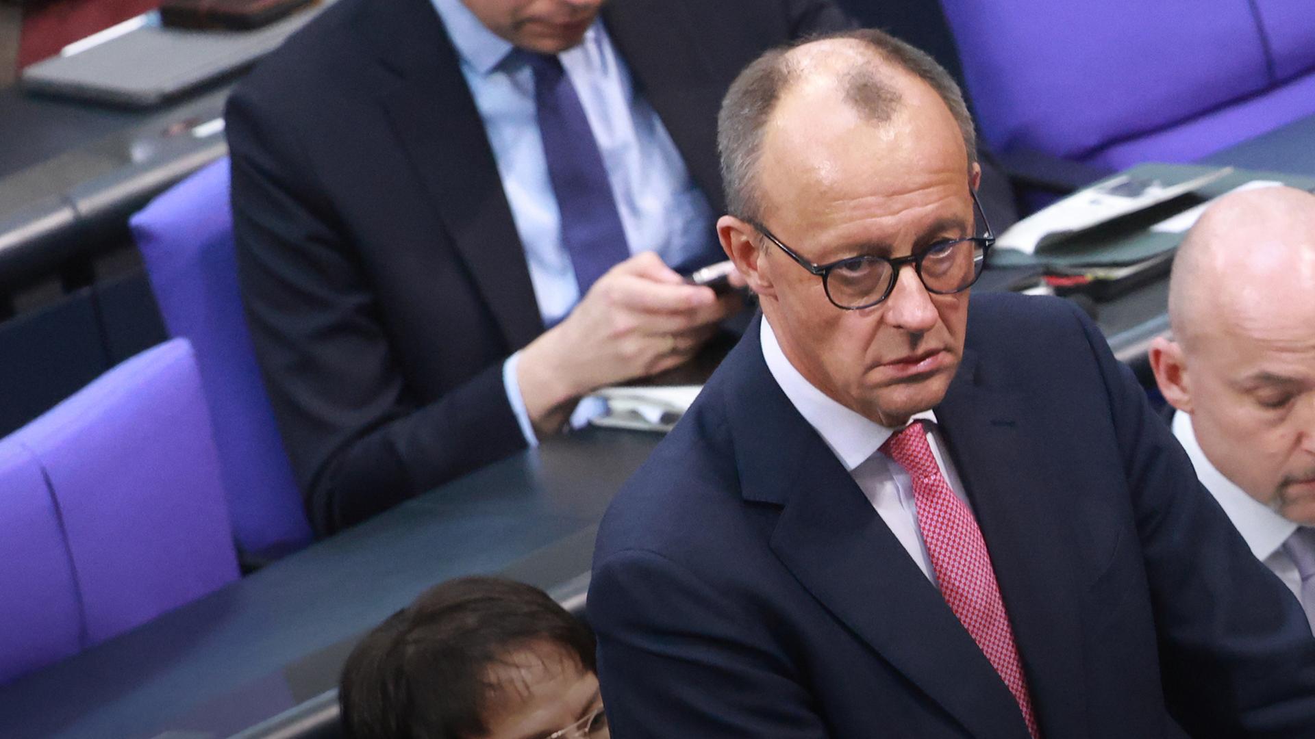 Friedrich Merz im Bundestag