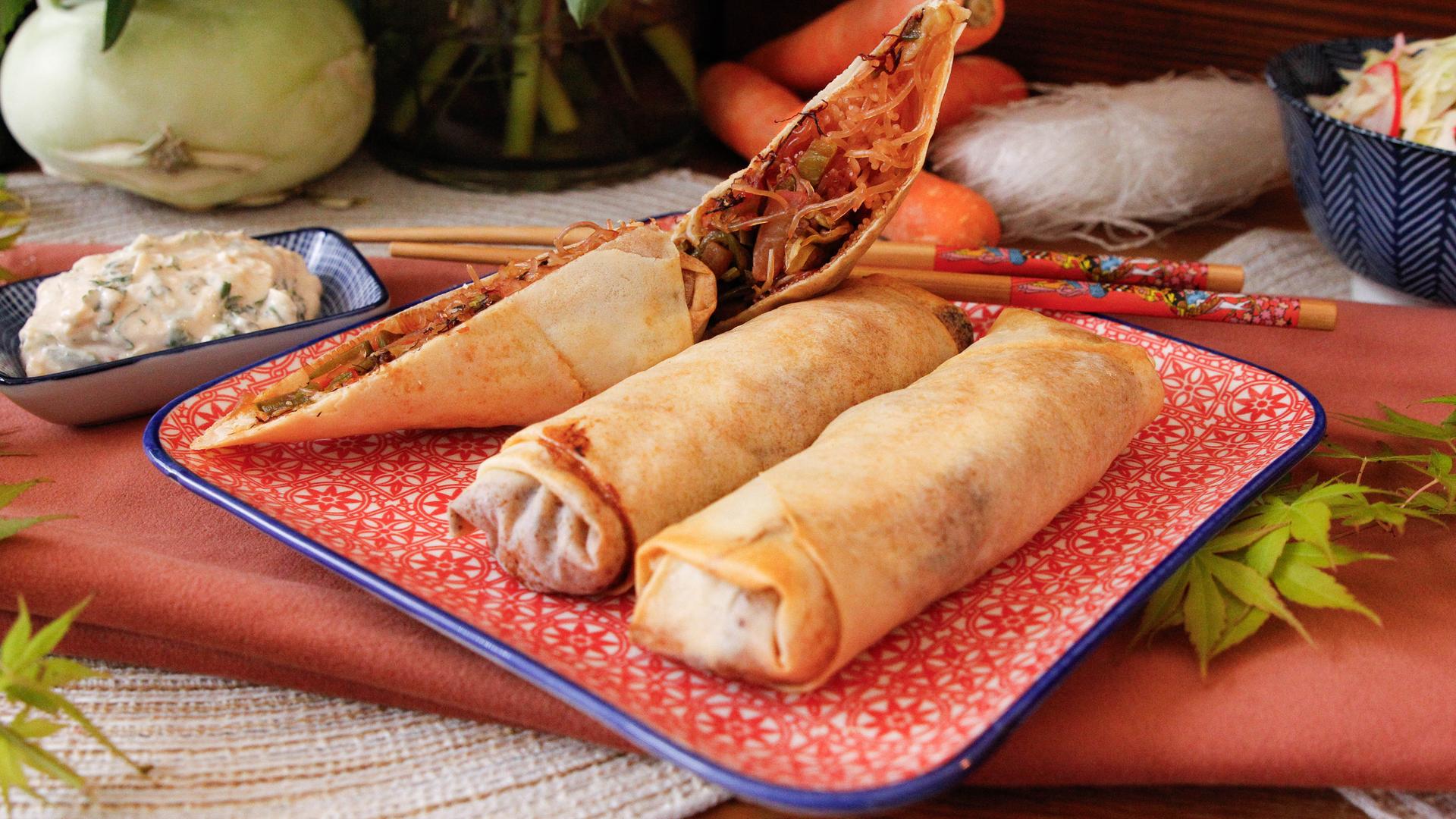 Frühlingsrollen aus der Heißluftfritteuse