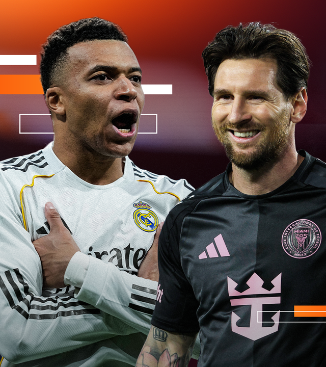 Kylian Mbappé und Lionel Messi