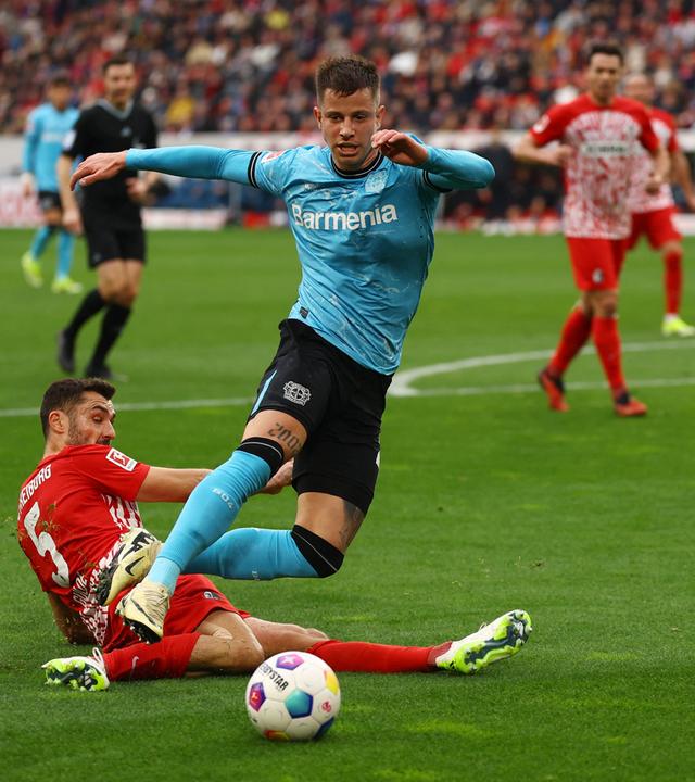 Fußball: SC Freiburg gegen Bayer Leverkusen.