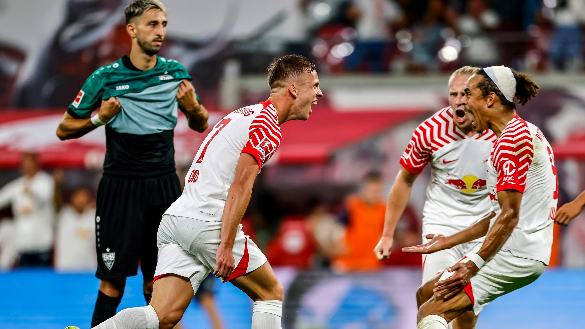 Fußball: RB Leipzig - VfB Stuttgart.