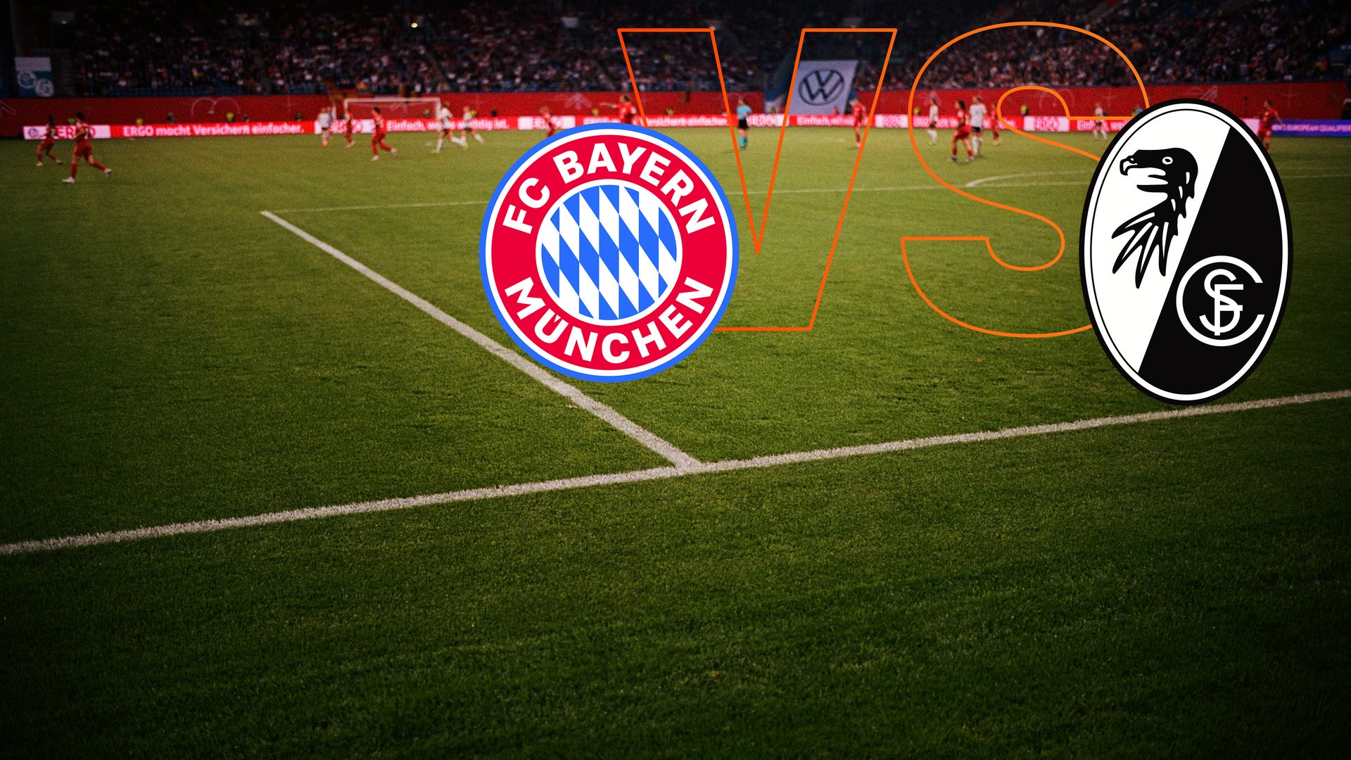 Fußball, Spielpaarung, Bayern München - FC Freiburg