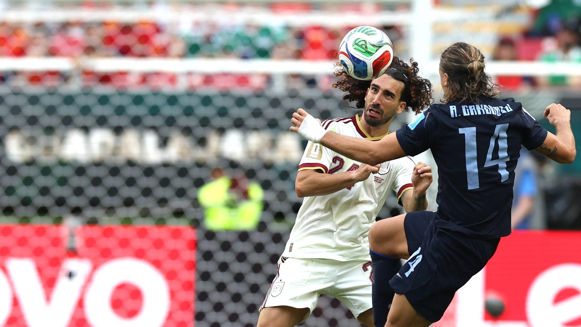 Fußball: Uruguay - Spanien.