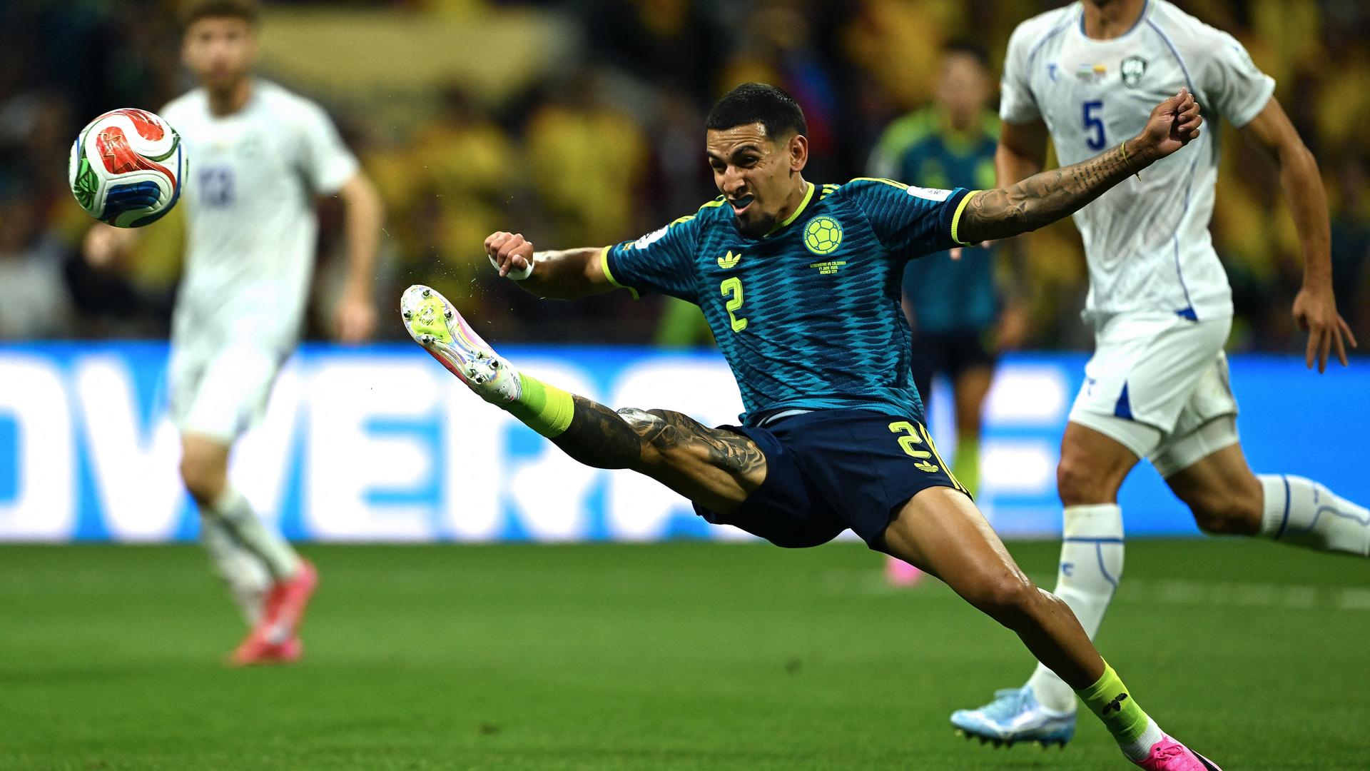 Fußball-WM: Usbekistan - Kolumbien.