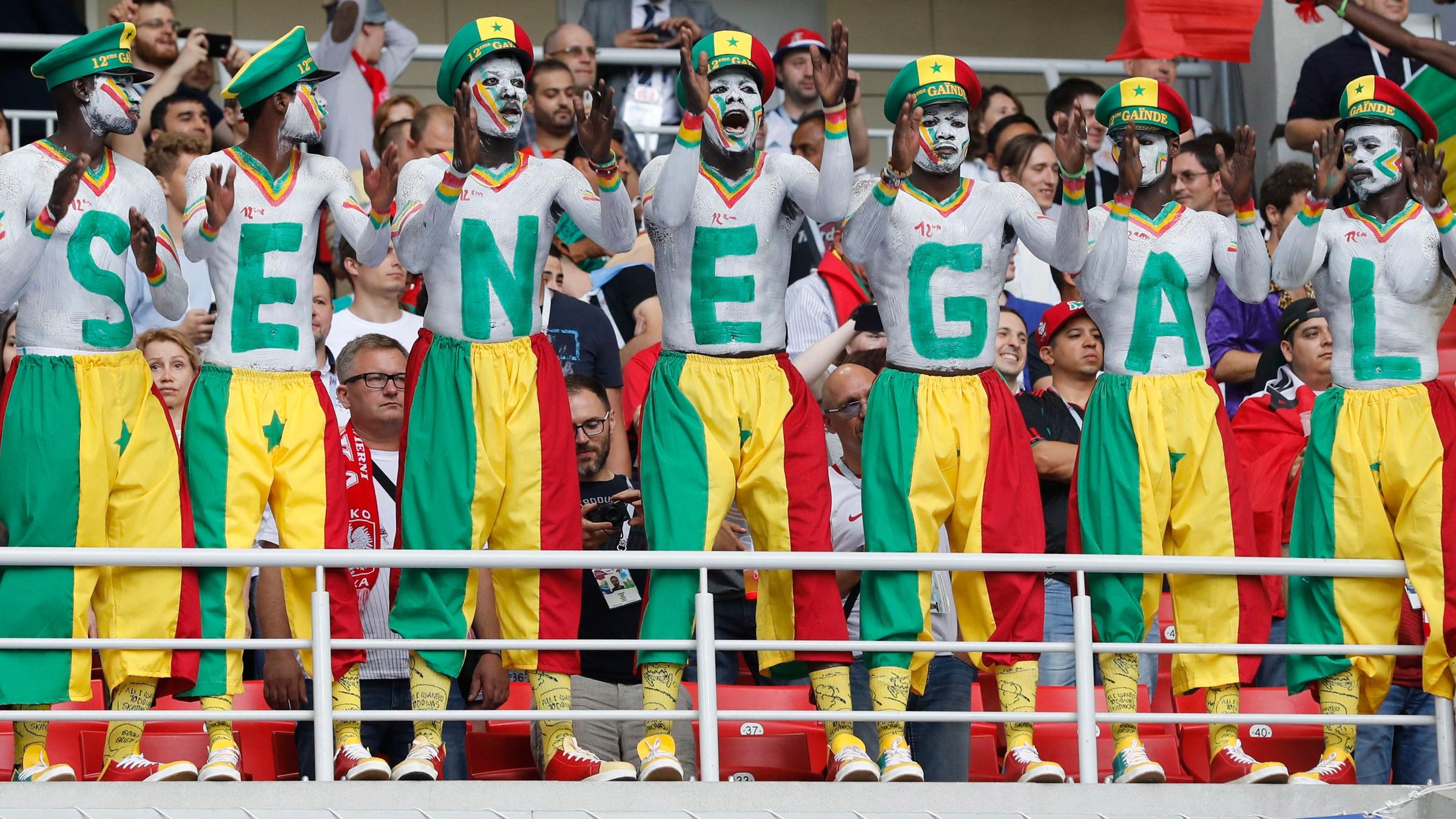 Fußball-Fans im Senegal