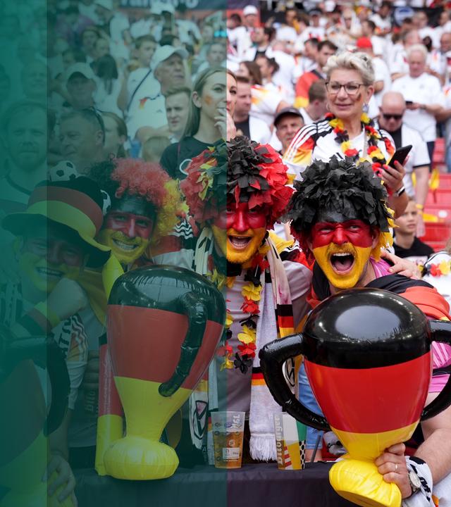 Fußballfans im WM Fieber