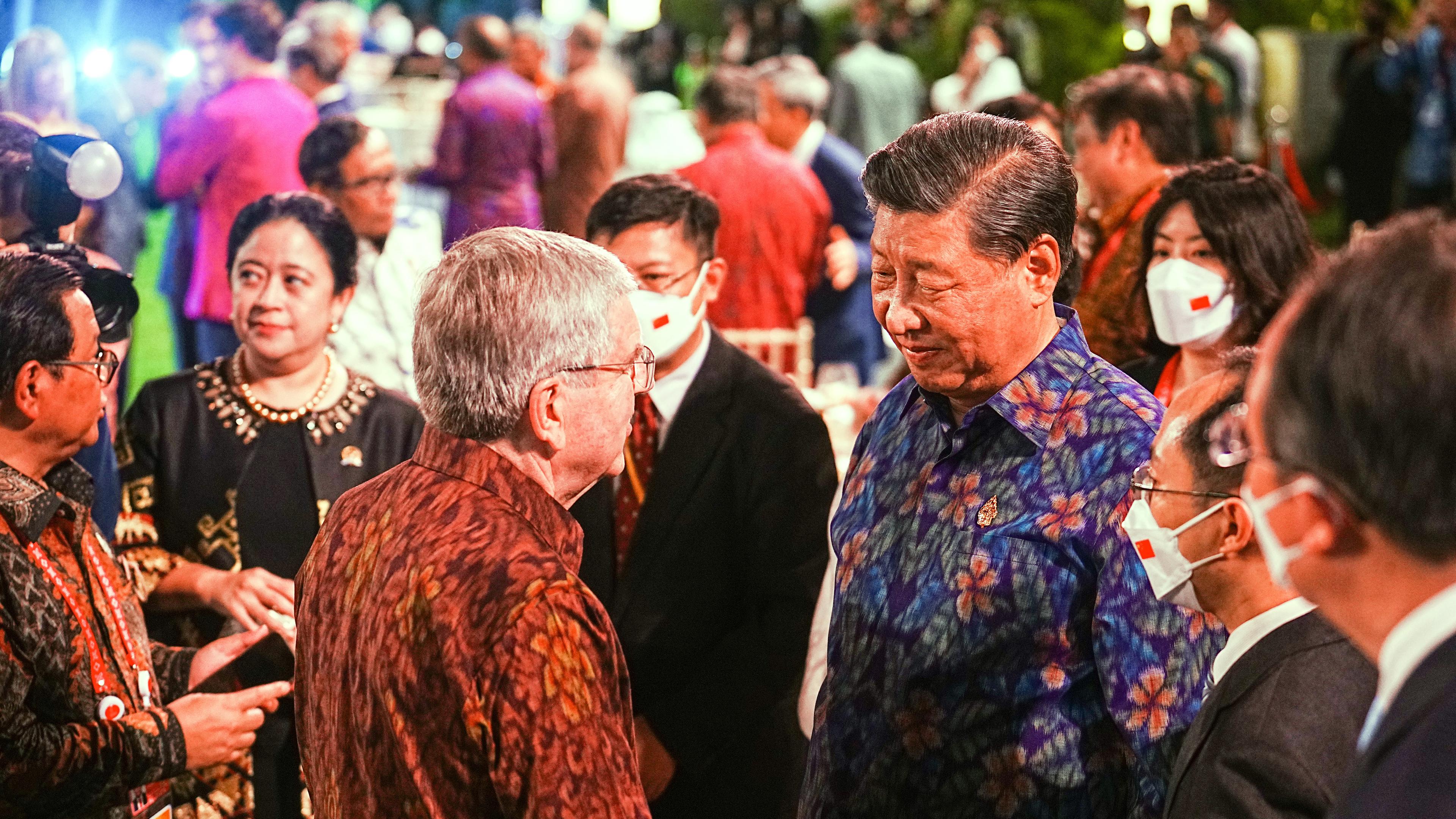 Staats- und Regierungschefs beim Wilkommen-Abendessen in Bali am 15.11.2022