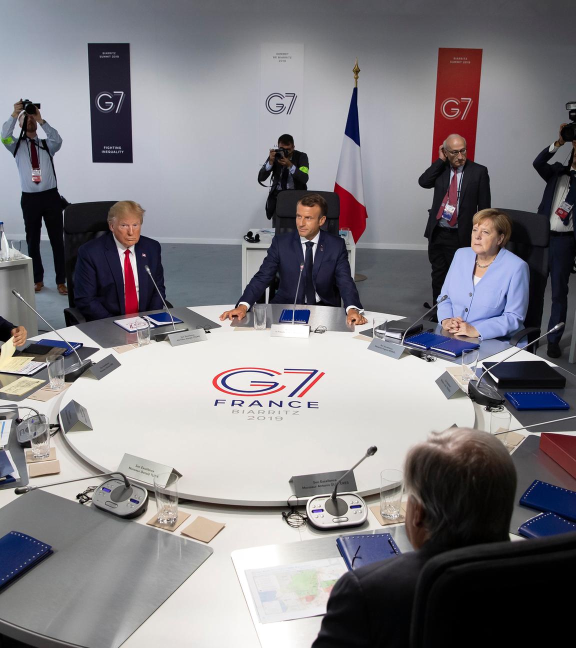 Die Regierungschefs der G7-Teilnehemer 2019