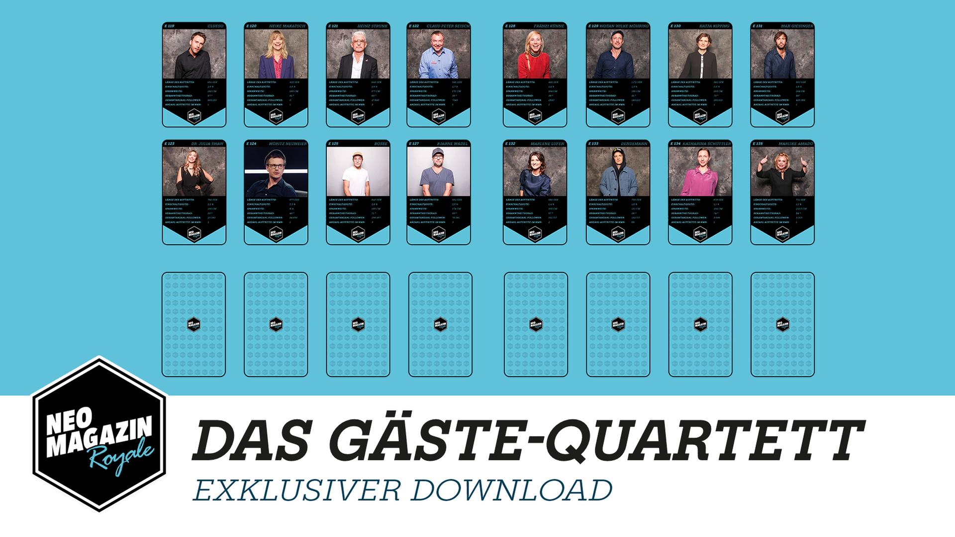 Das NEO MAGAZIN ROYALE Gäste-Quartett: Exklusiver Download
