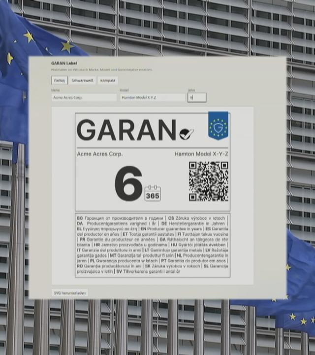 GARAN‑Label im Bild.
