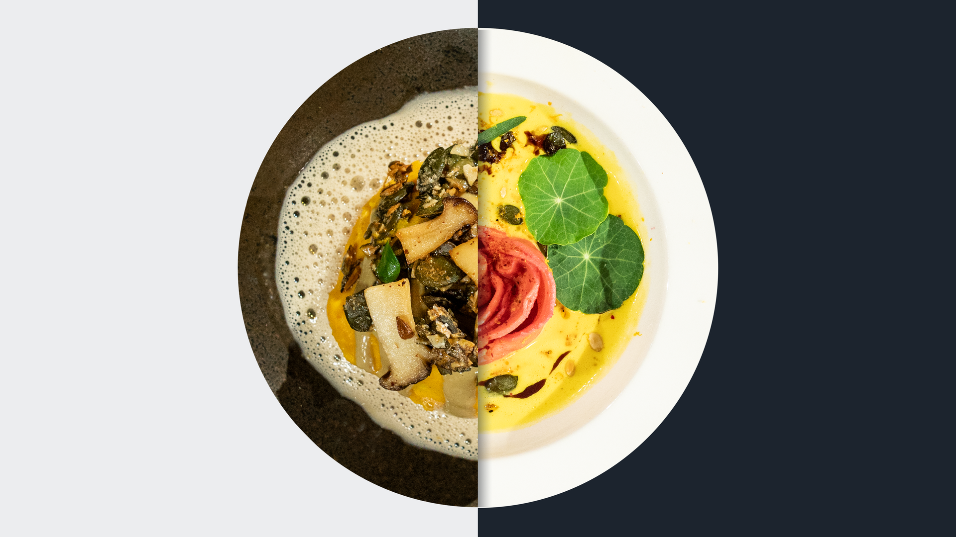 Gebratene Kräuterseitlinge vs. Pasta-Rose