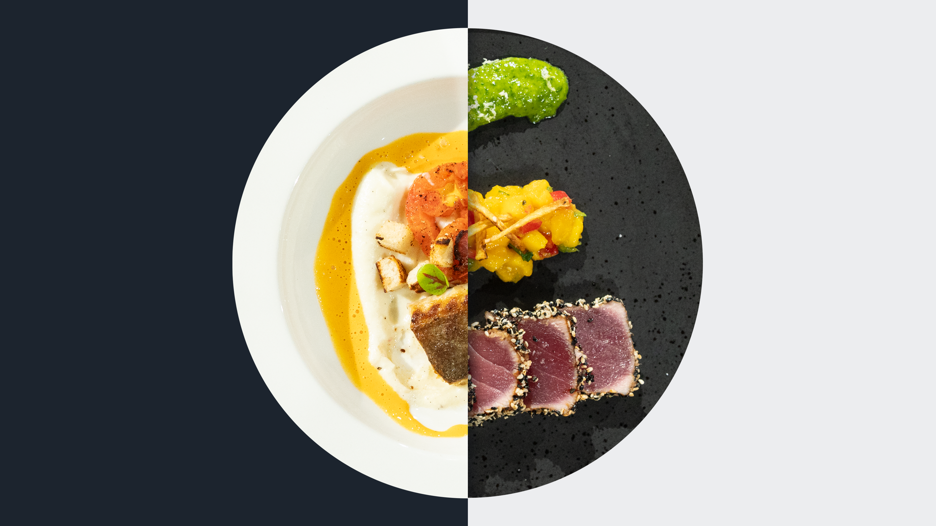 Gebratener Wolfsbarsch vs. Thunfisch-Tataki