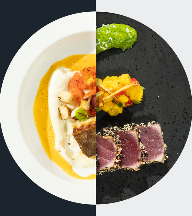 Gebratener Wolfsbarsch vs. Thunfisch-Tataki