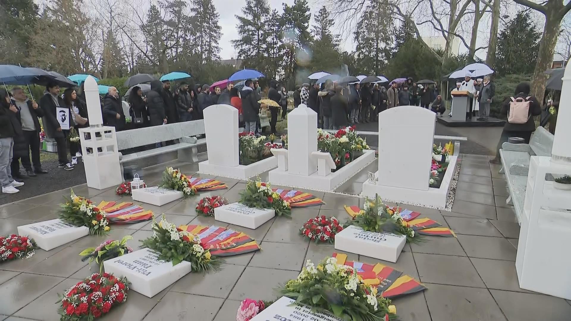 Gedenkfeier an die Opfer des Anschlags in Hanau.