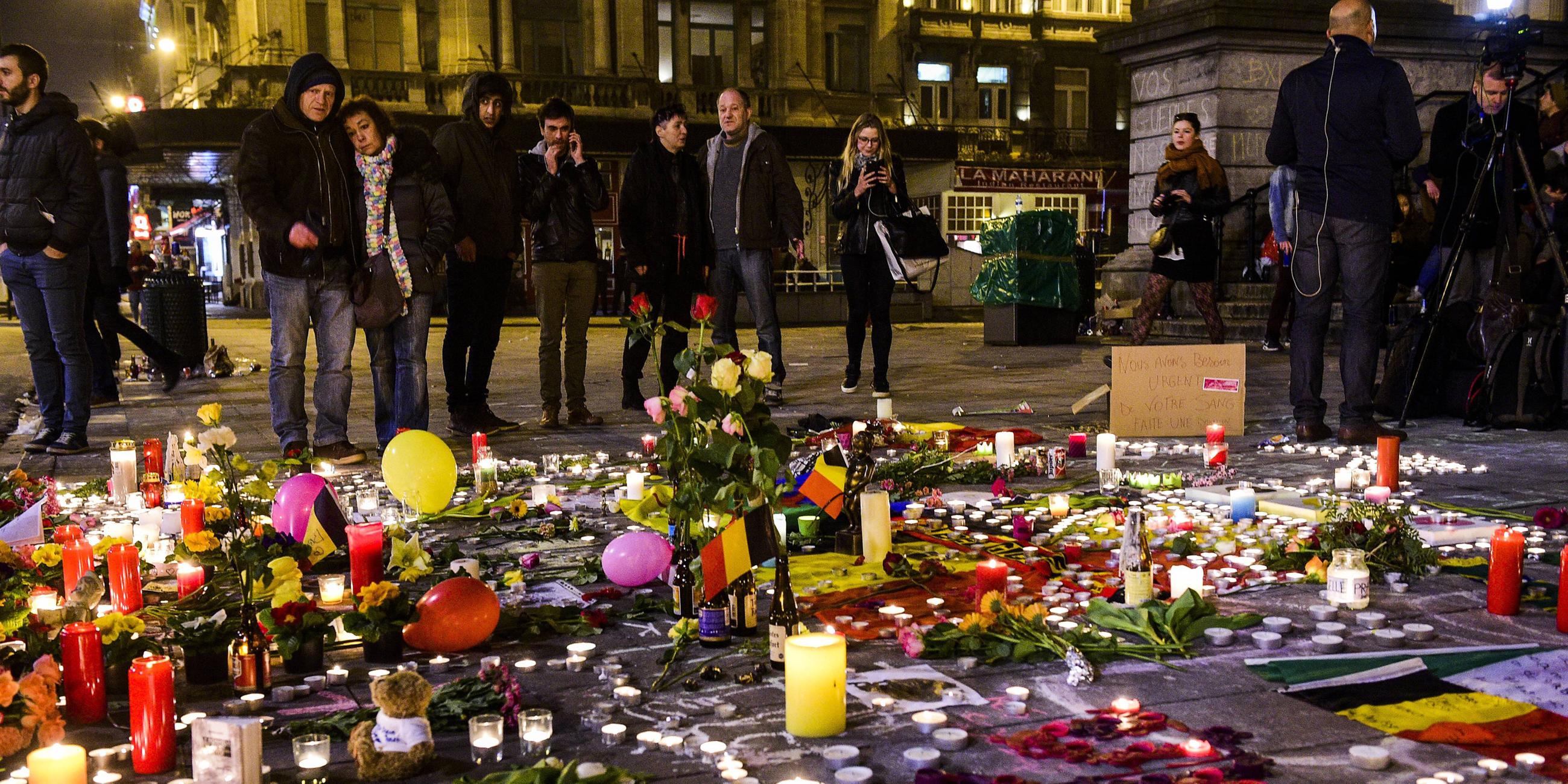 Gedenken an die Opfer der Terroranschläge in Brüssel (Archiv März 2016)
