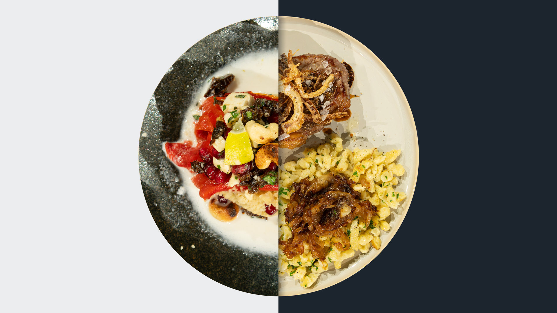 Gefüllter Spitzpaprika vs. Zwiebelrostbraten