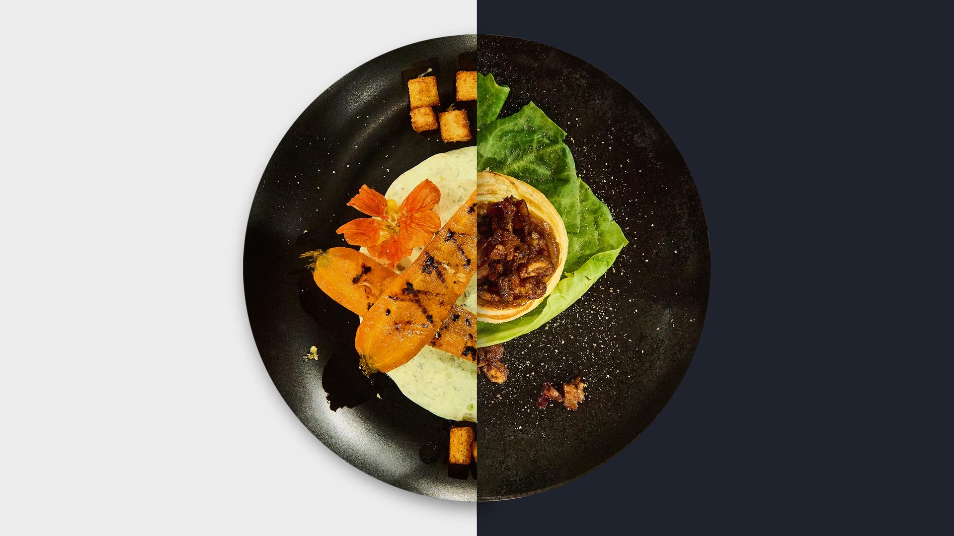 Gegrillte Möhre vs. Blätterteig-Pilz-Pie