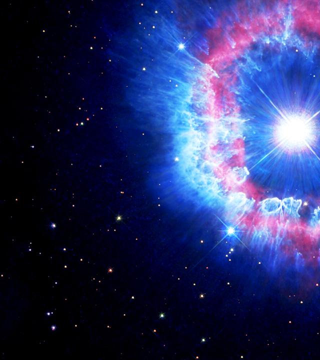  Darstellung einer Supernova im Weltall