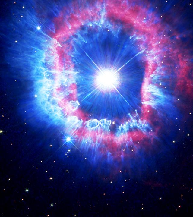  Darstellung einer Supernova im Weltall