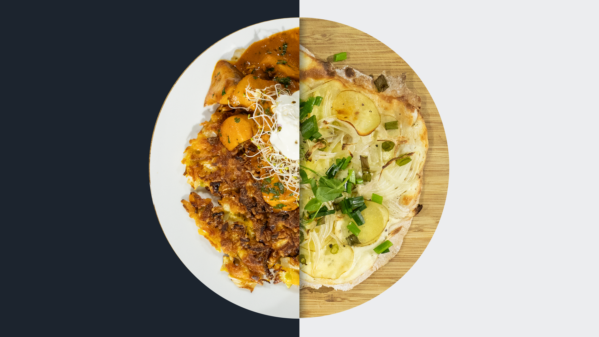 Gemüserösti vs. Zweierlei glutenfreie Flammkuchen