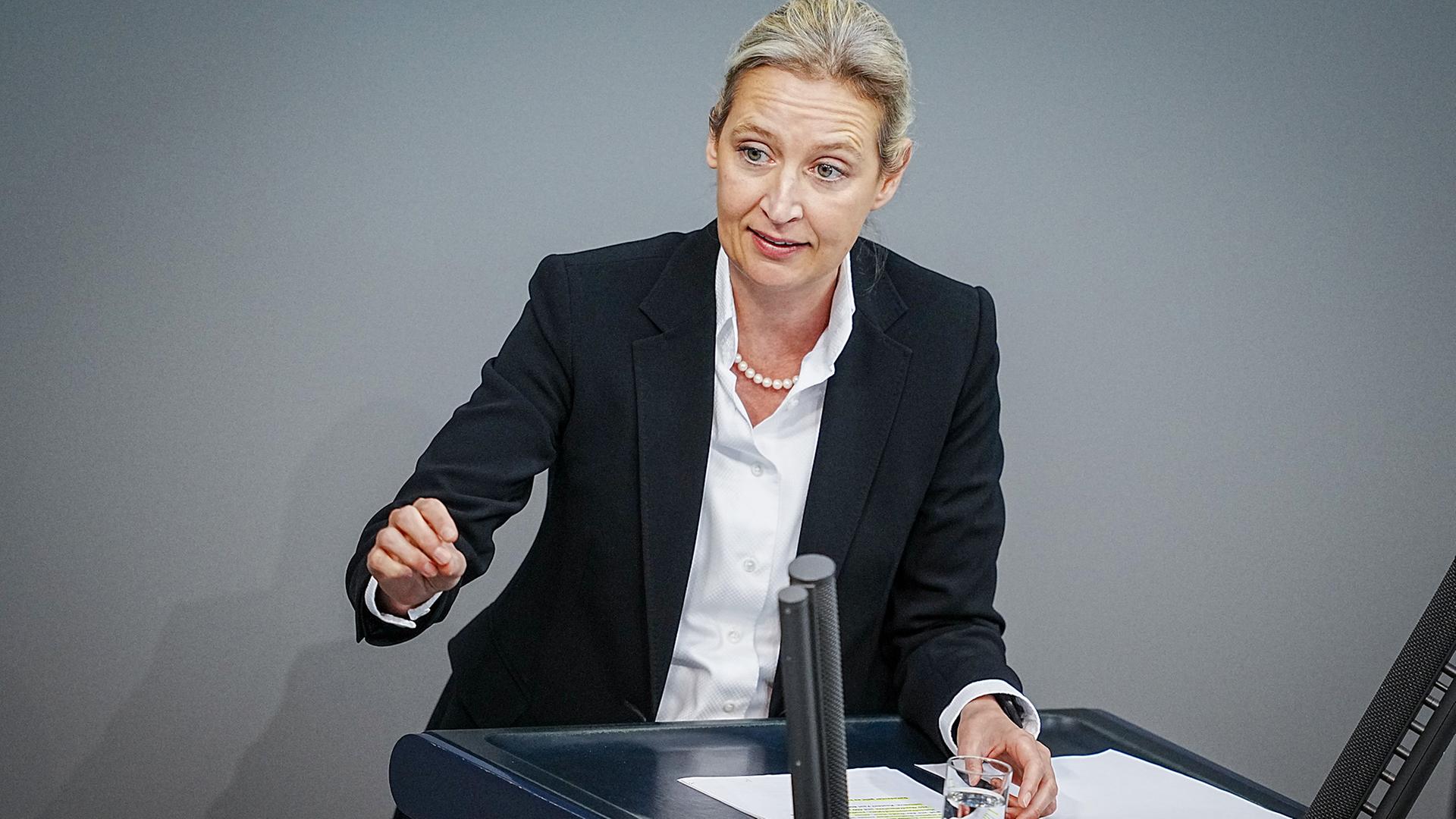 Alice Weidel im Bundestag in Berlin am 23.11.2022