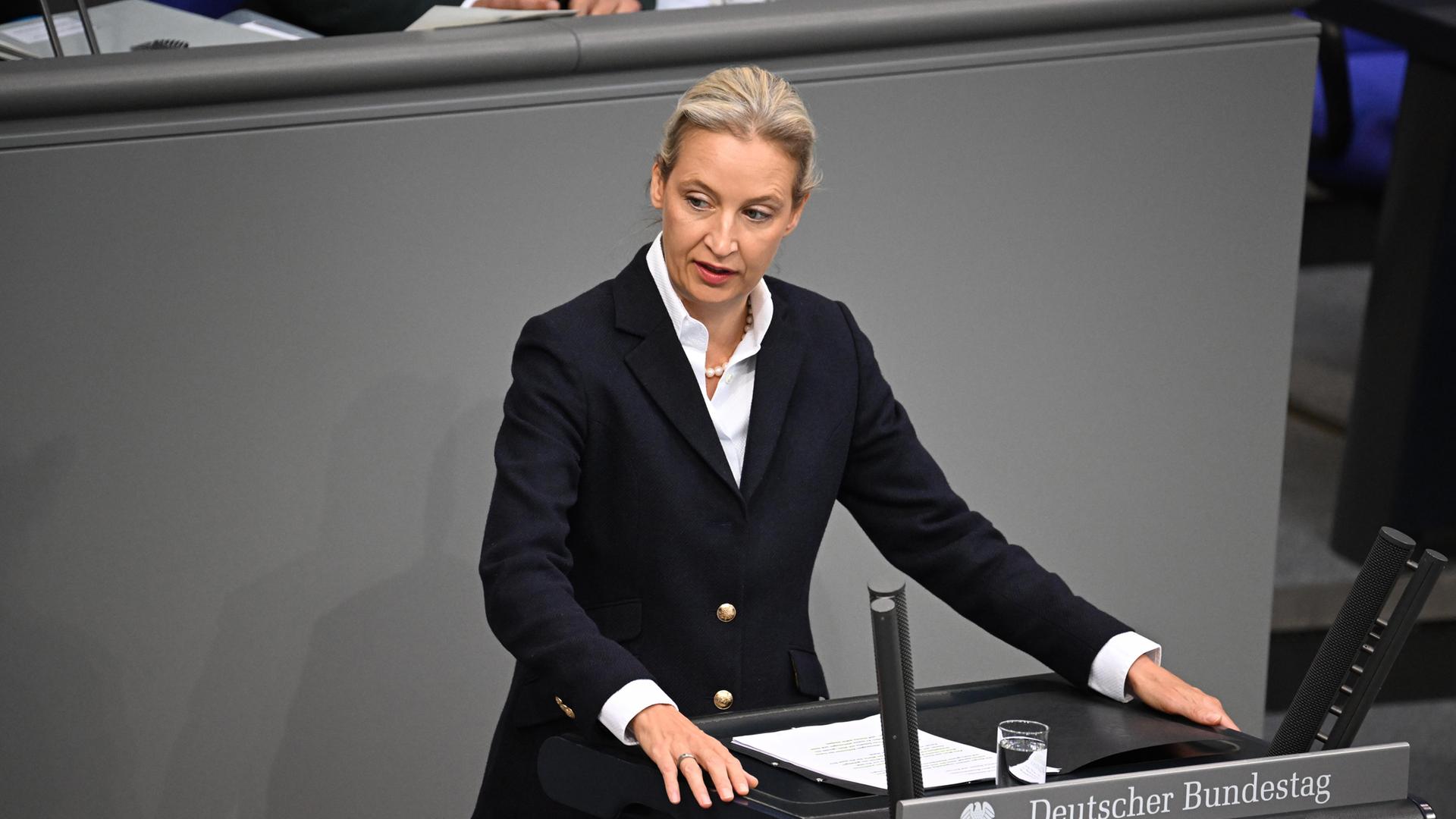 Generaldebatte im Bundestag - Alice Weidel