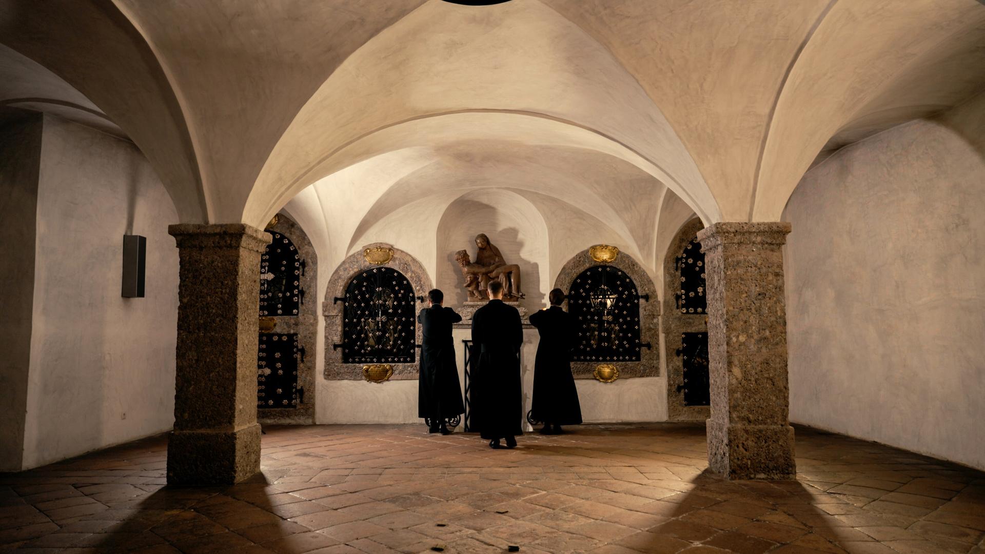In der Krypta unter der Herz-Jesu Kirche in Innsbruck.